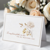 Trotskaart voor mijn toekomstige schoonvader op de bedankkaart