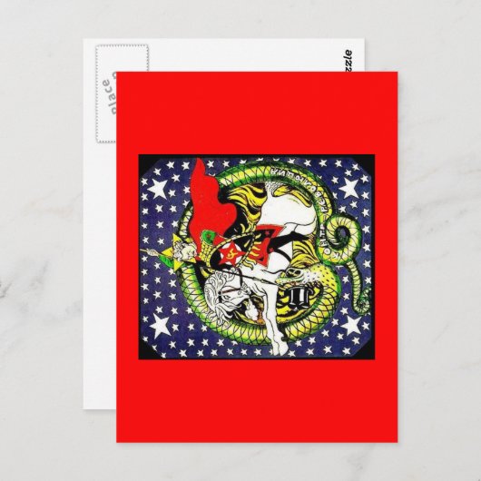 trotsky slaapt de tegenrevolutionaire draak briefkaart (Voorkant / Achterkant)