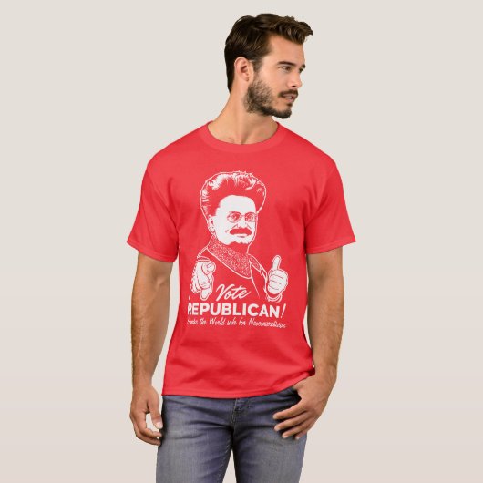 Trotsky Vote Republica Shirt (Voorkant volledig)