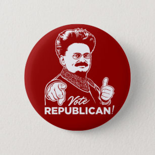 Trotsky Vote Republican Button