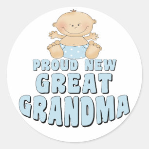 TROTSSE NIEUWE Oproep Grootmoeder T-Shirt Ronde Sticker