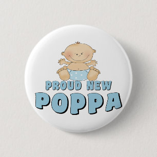 TROTSSE NIEUWE Poppa Boy Ronde Button 5,7 Cm