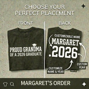 TROTSSE OMA Afstudeerklas 2026 Persoonlijk Afstude T-shirt