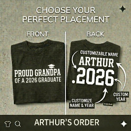 TROTSSE OPA  Afstudeerklas 26 Gepersonaliseerd T-shirt