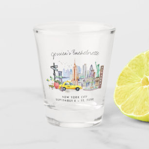 Trotsweekendfeest cadeau New York Shot Glas