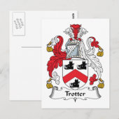 Trotter Family Crest Briefkaart (Voorkant / Achterkant)