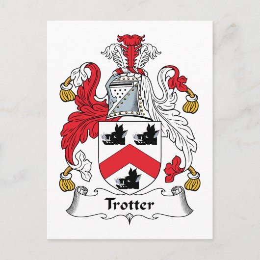 Trotter Family Crest Briefkaart (Voorkant)