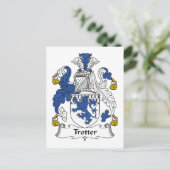 Trotter Family Crest Briefkaart (Staand voorkant)