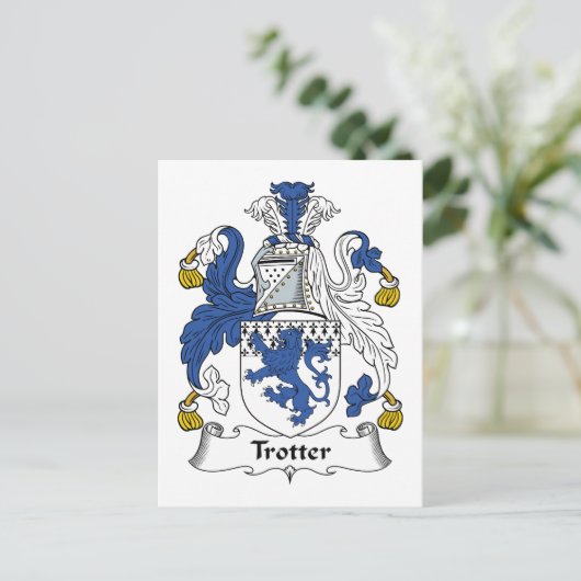 Trotter Family Crest Briefkaart (Staand voorkant)