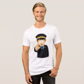 "Trotter Watch" Tri-Blend Shirt (Voorkant volledig)