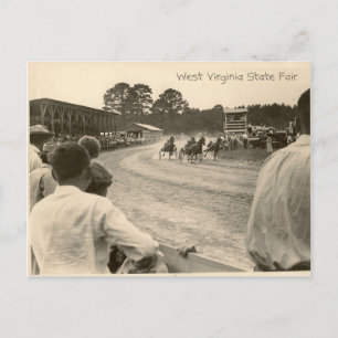 Trotting race, West Virginia State Fair Briefkaart