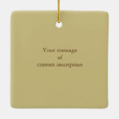 Trotting Sorrel Gaits van het paard Gepersonalisee Keramisch Ornament (Achterkant)