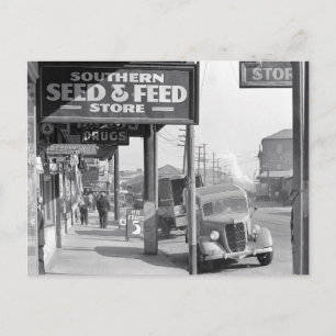 Trottoir in New Orleans, 1935 Briefkaart