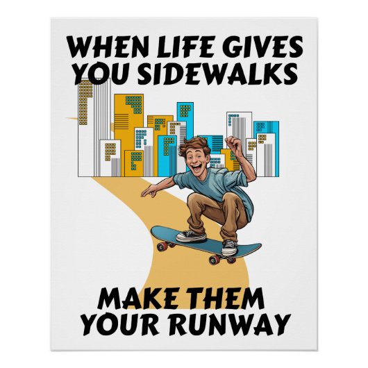 Trottoirs tot Startbanen Perfect Poster (Voorkant)