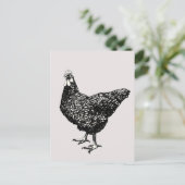 Trottse kleine kip! briefkaart (Staand voorkant)