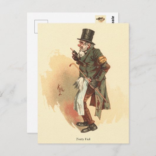 Trotty Veck by Kyd - Charles Dickens' The Chimes Briefkaart (Voorkant / Achterkant)