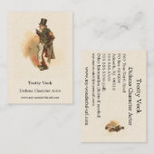 Trotty Veck by Kyd - Charles Dickens' The Chimes Visitekaartje (Voorkant / Achterkant)