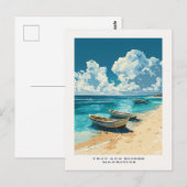 Trou Aux Biches Mauritius Travel Briefkaart (Voorkant / Achterkant)