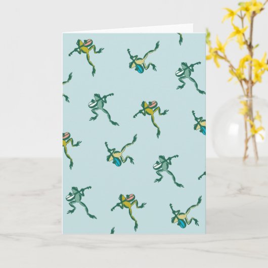 Troubadour Toads Note Kaart (Gele Bloem)