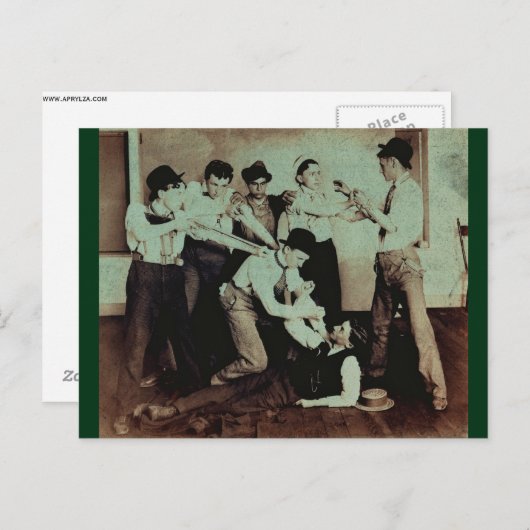 Trouble in the Pool Hall and other Shenanigans Briefkaart (Voorkant / Achterkant)