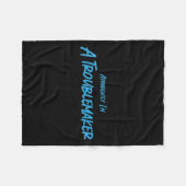 Trouble Maker Apparently I'm A Troublemaker Funny Fleece Deken (Voorkant (Horizontaal))