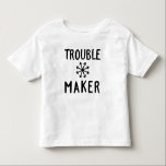 Trouble Maker Chaos Kinder Shirts<br><div class="desc">Voor je peuter of ander wild kind. Meerdere maten beschikbaar. Symbool van chaos met typografie van "troublemaker"</div>