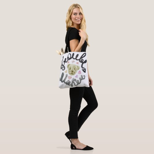 Trouble maker - Teddy Bear Tote Bag (Op model)
