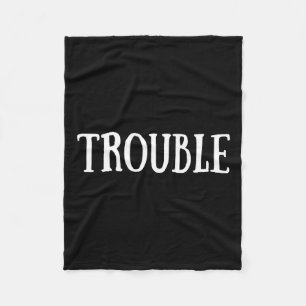  Trouble Paar Matching Valentijnsdag Vrouwen Fleece Deken