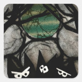 Trouble Vierkante Sticker (Voorkant)