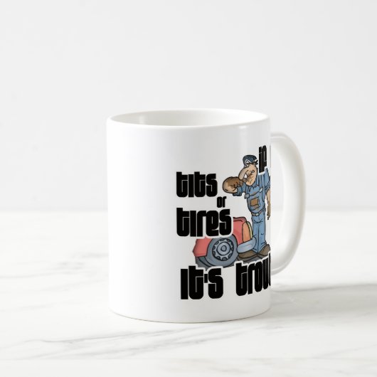 Troubled Mechanic Funny Mechanic Koffiemok (Voorkant rechts)