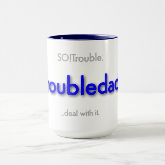 troubledad! - basic blue mok (Midden)