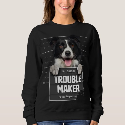 Troublemaker - Cheeky Border Collie Puppy is Naugh Trui (Voorkant)