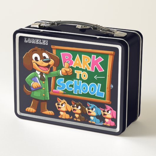 Troublemaker Leraar Hond Lunchbox (Achterkant)
