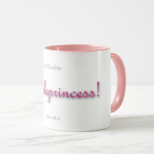 troubleprincess! mok (Voorkant rechts)