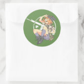 Troublesmaker Dark BG (Armalite) Ronde Sticker (Tas)