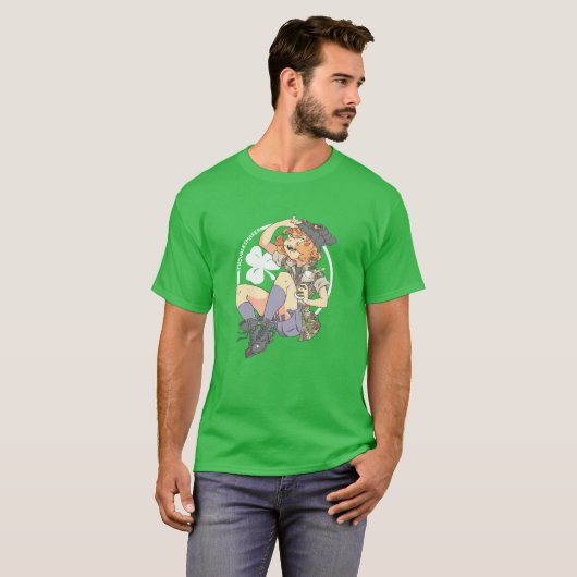 Troublesmaker (Shamrock) T-shirt (Voorkant volledig)