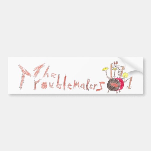 Troublmakers-l-bumper-sticker Bumpersticker (Voorkant)