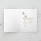 Troudbouquetrozen Bedanken Bedankkaart (Binnen)