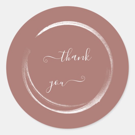 Troudpoeder Roze Bruiloft Bridal Shower Ronde Sticker (Voorkant)