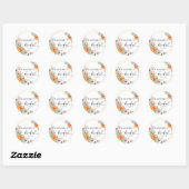 Troudsgeschenk Bruids Shower Ronde Sticker (Vel)