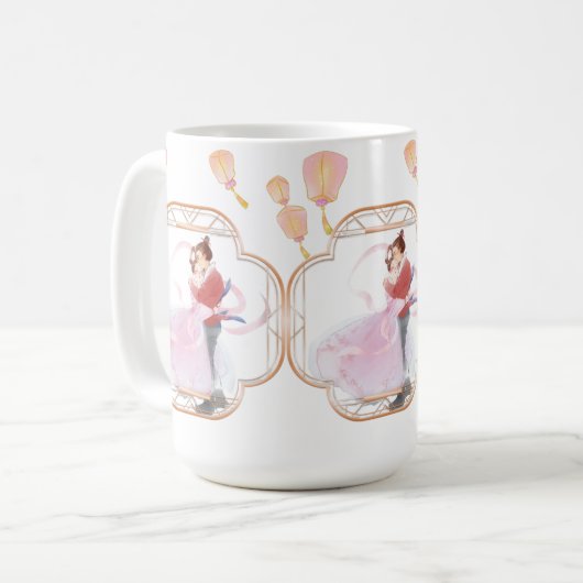 Troue Liefde in het Oosten" Koffiemok (Voorkant links)