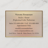 Trouessart Salon onverwoestbaar Visitekaartje (Achterkant)