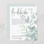 Trouhalftdetails met bescheiden budget Eucalyptus (Voorkant / Achterkant)