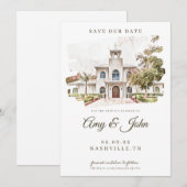 Troukaart Save the Date Kaart (Voorkant / Achterkant)