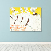 Troupe de Mademoiselle Eglantine, Toulouse Lautrec Canvas Afdruk (Insitu (Houten vloer))
