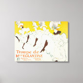 Troupe de Mademoiselle Eglantine, Toulouse Lautrec Canvas Afdruk (Voorkant)