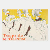 Troupe de Mademoiselle Eglantine, Toulouse Lautrec Inpakpapier Vel (Voorkant 3)