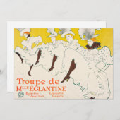 Troupe de Mademoiselle Eglantine, Toulouse Lautrec Kaart (Voorkant / Achterkant)
