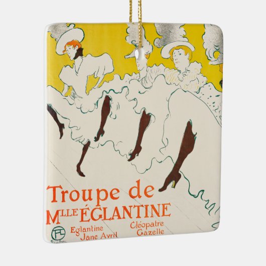 Troupe de Mademoiselle Eglantine, Toulouse Lautrec Keramisch Ornament (Rechts)