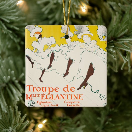 Troupe de Mademoiselle Eglantine, Toulouse Lautrec Keramisch Ornament (Boom)
